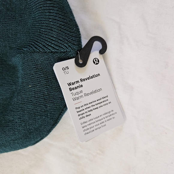 Lululemon Warm Revelation Beanie SMTL Storm Teal Adult One Size - Picture 4 of 6